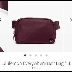 Euc everywhere belt bag in cassis